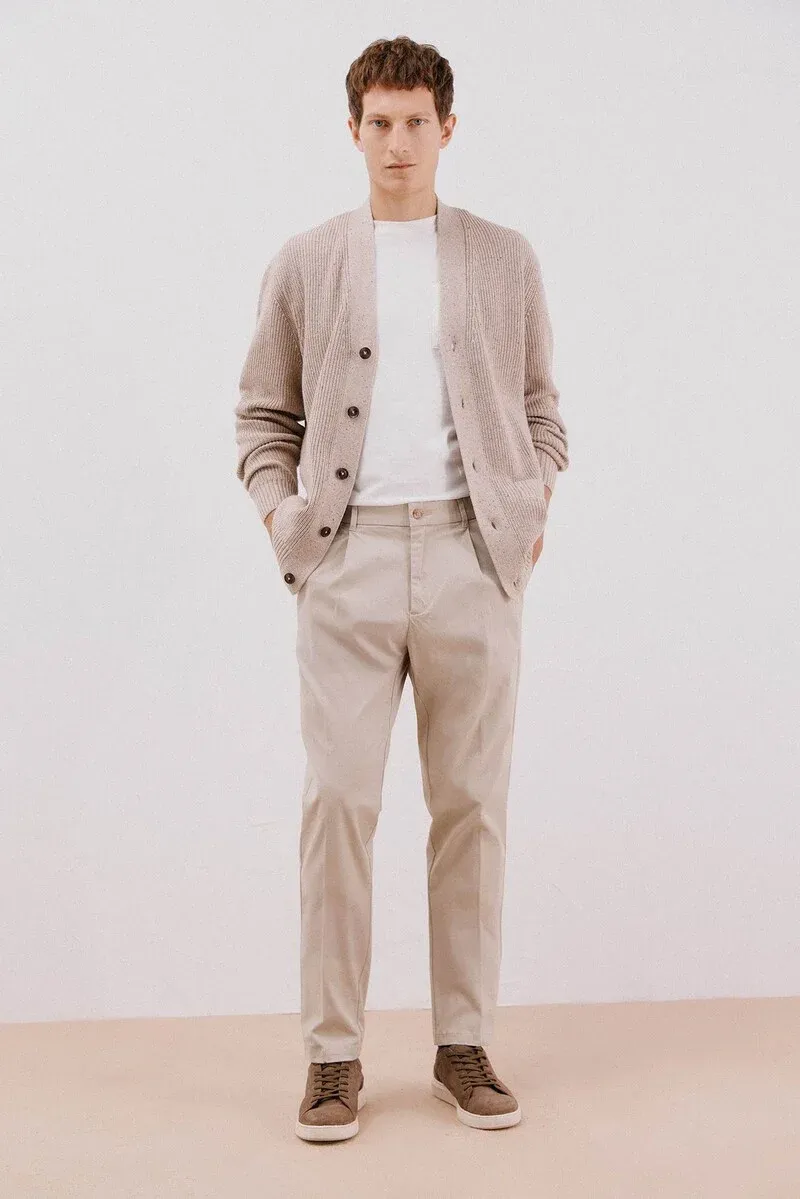 Tapered fit comfort chino pants