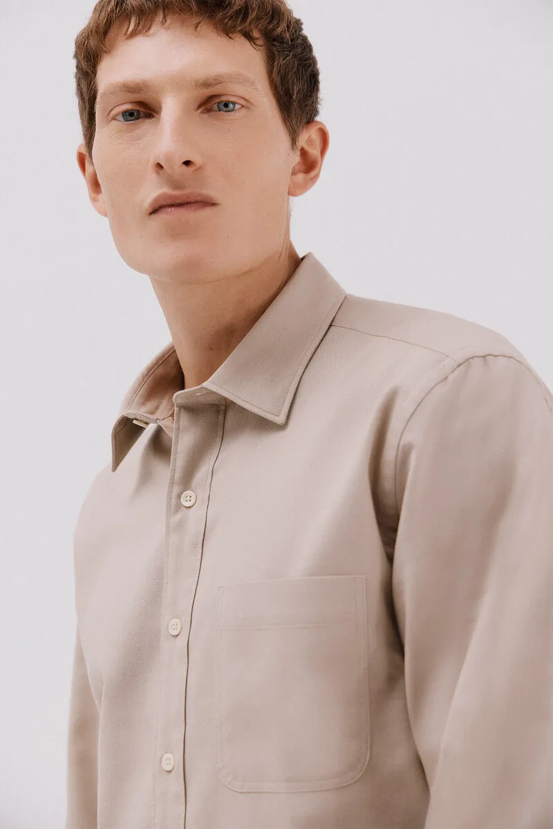Tencel gabardine shirt