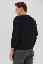 Crew neck cashmere crew neck jersey