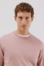 Crew neck cashmere crew neck jersey