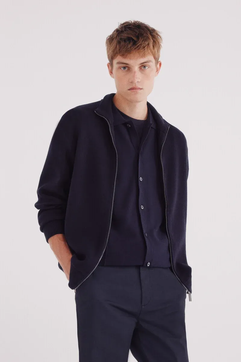 Milano zip-up cardigan