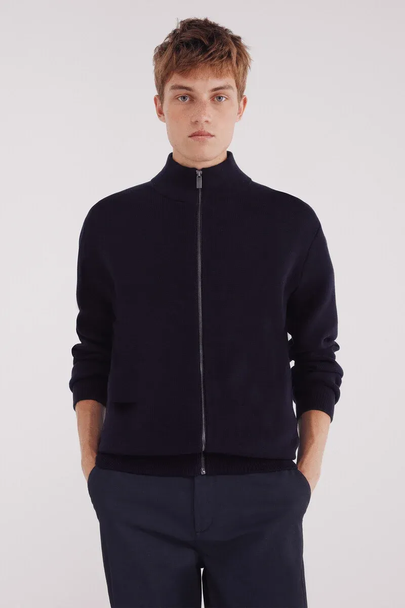 Milano zip-up cardigan