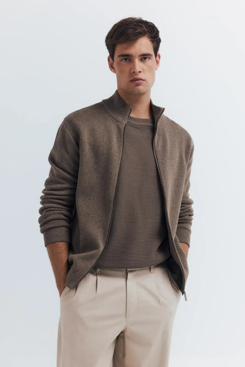 Milano zip-up cardigan