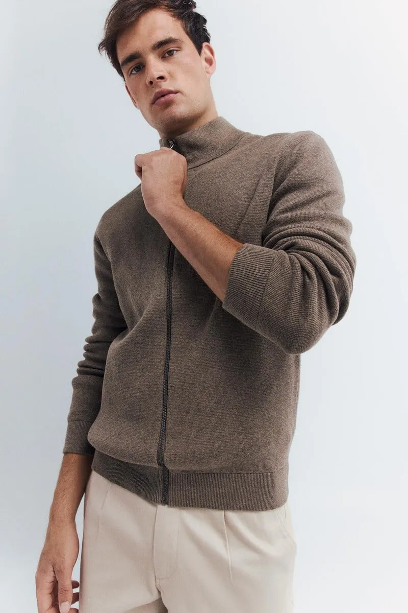 Milano zip-up cardigan