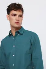 Garment dyed oxford shirt