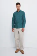 Garment dyed oxford shirt