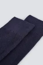 Textured cotton sock