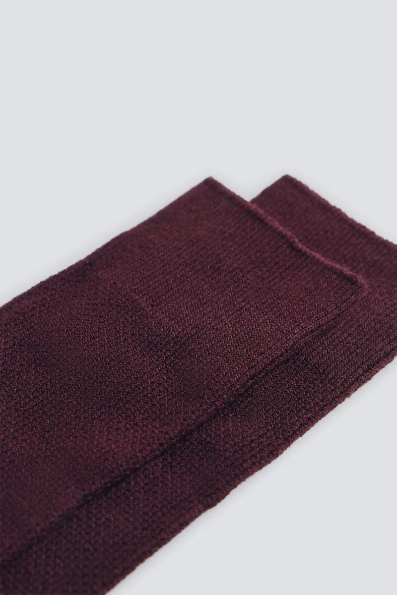 Textured cotton sock