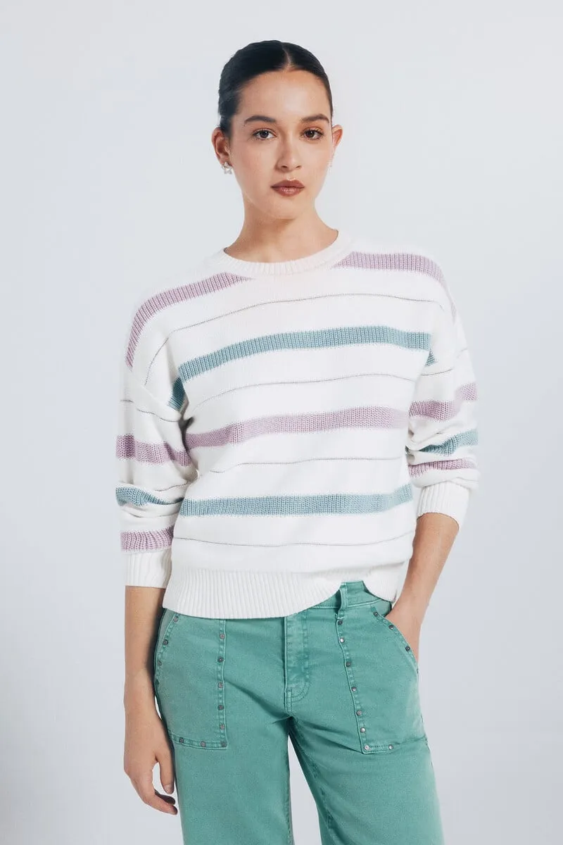 Lurex striped sweater