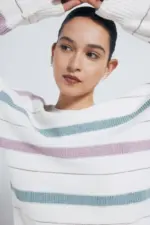 Lurex striped sweater