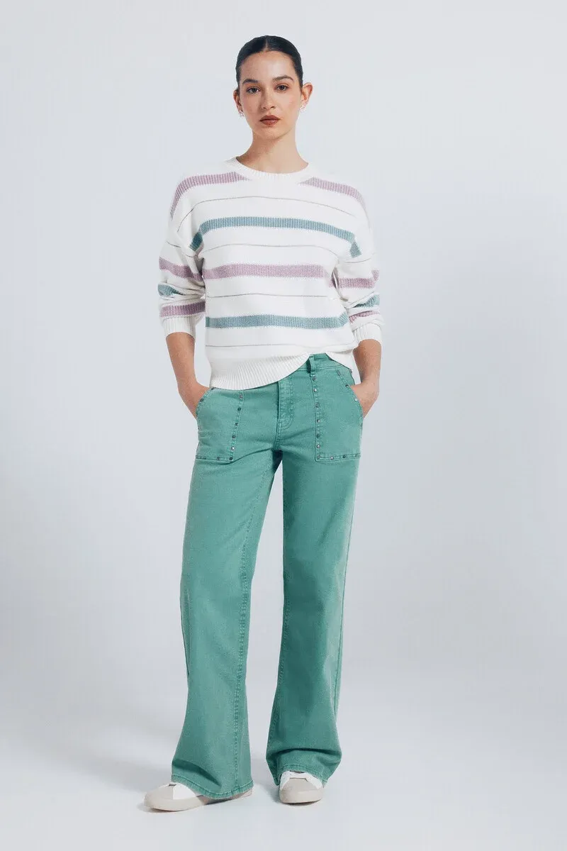 Lurex striped sweater