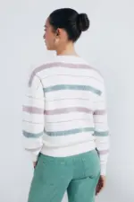 Lurex striped sweater