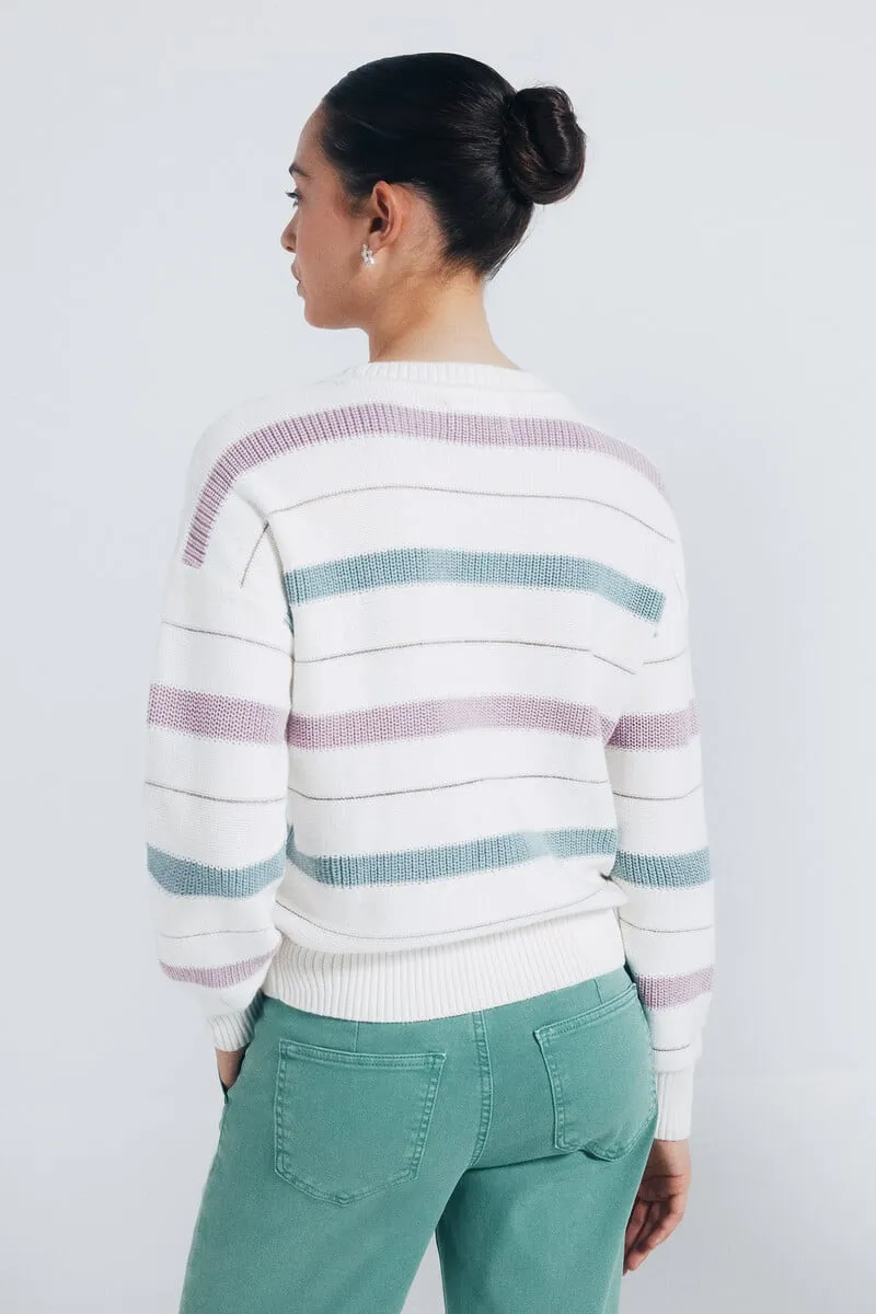 Lurex striped sweater