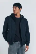 Quilted technical jacket