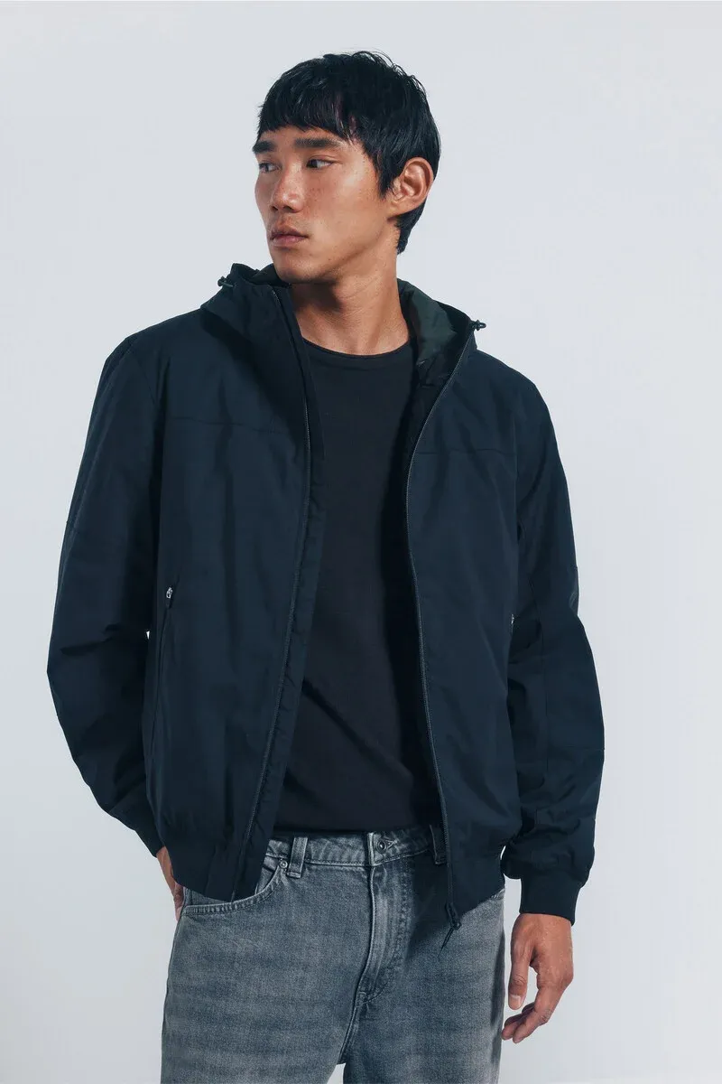 Quilted technical jacket