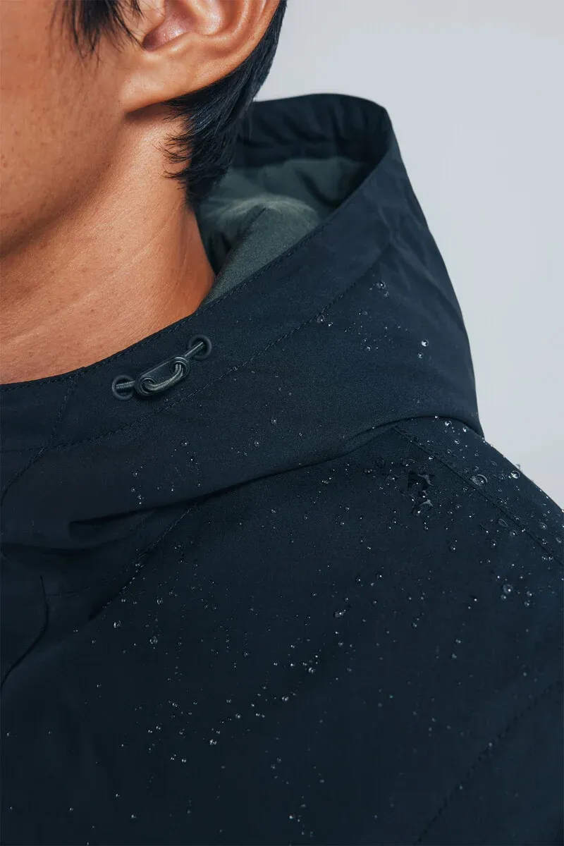 Quilted technical jacket