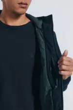 Quilted technical jacket