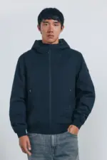 Quilted technical jacket