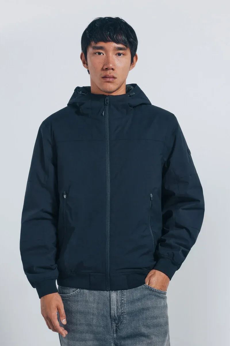 Quilted technical jacket