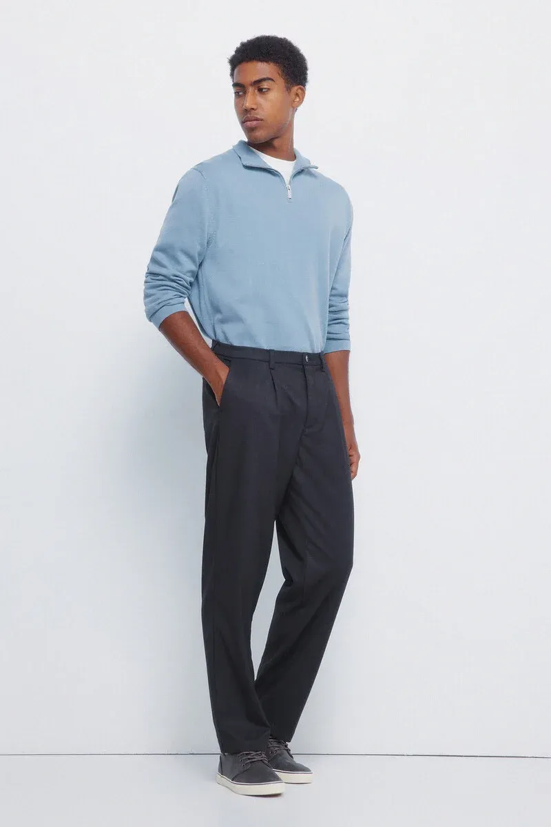 Basic zipper sweater