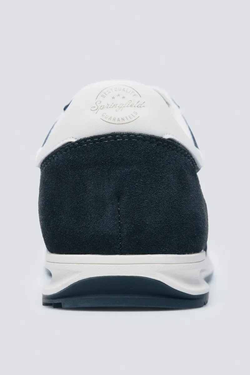 Retro style leather sneaker