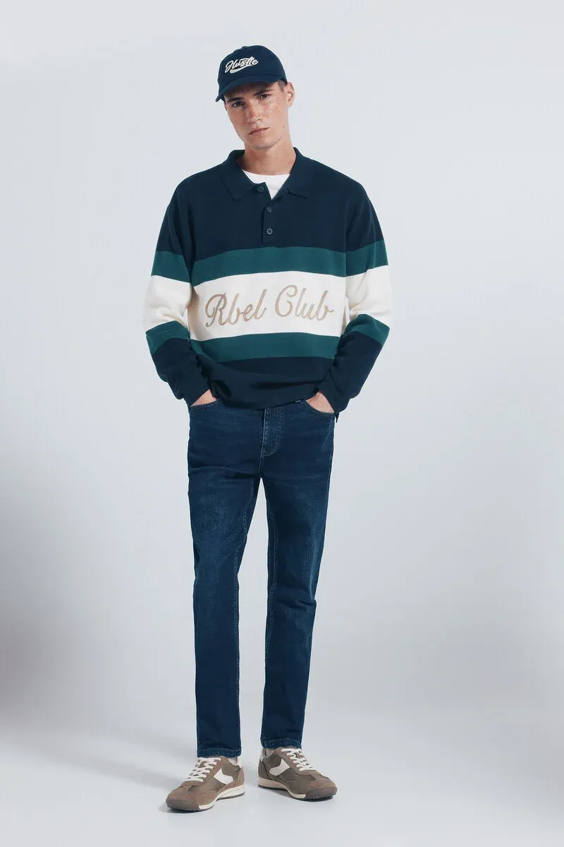 Retro style leather sneaker