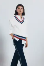 Jogger pants with side stripes