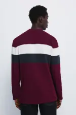 Long sleeve piqué cut t-shirt