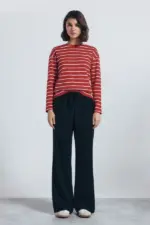 Jogger pants with side stripes