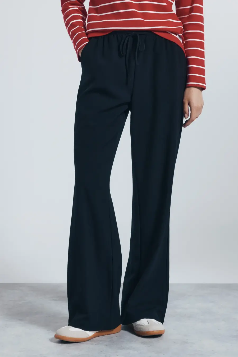 Jogger pants with side stripes