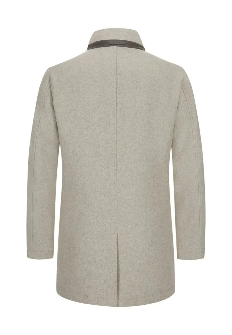 Havana Oatmeal Hybrid Wool Coat - Milestone