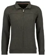 Ragman Sweat Jacket Stand Up Zip Collar Cardigan