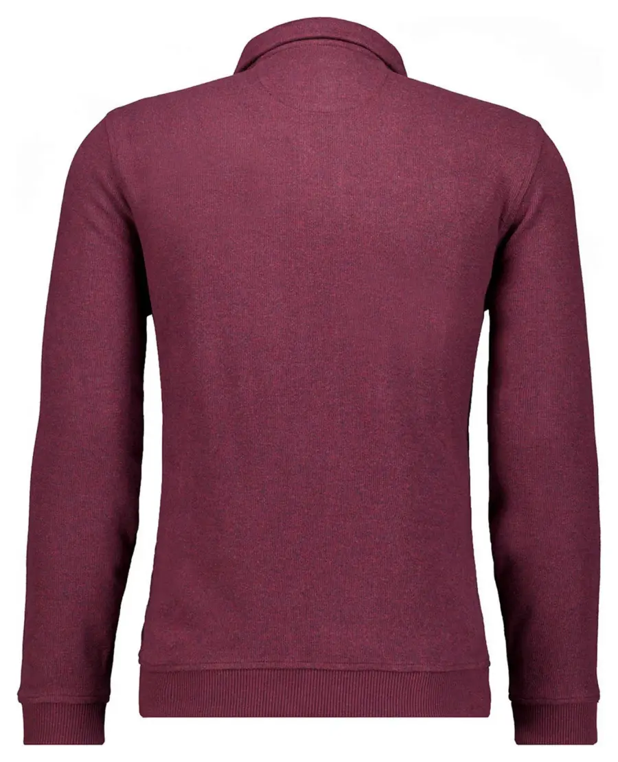 Ragman Sweat Jacket Stand Up Zip Collar Cardigan