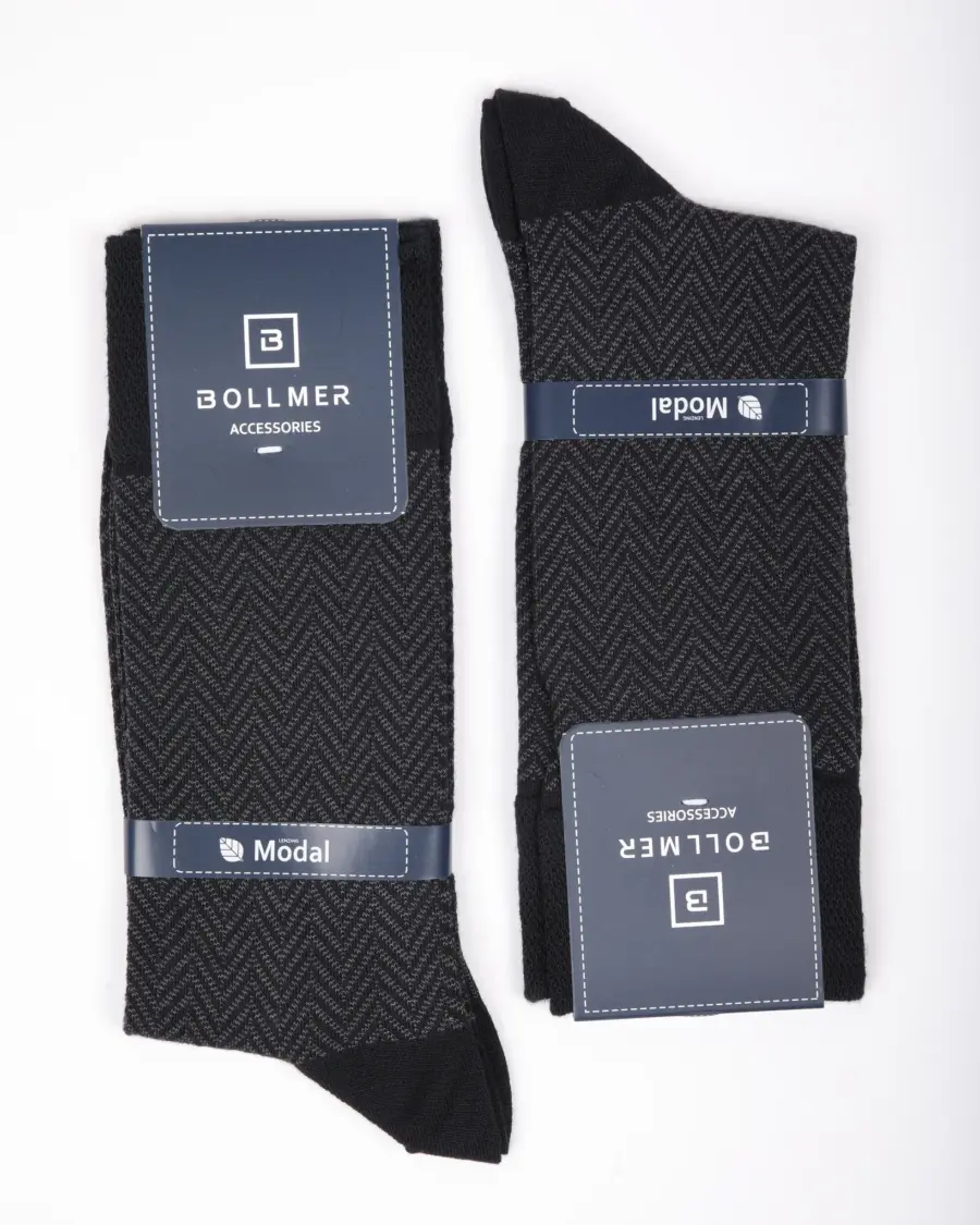 BOLLMER Modal Socks – Classic Herringbone