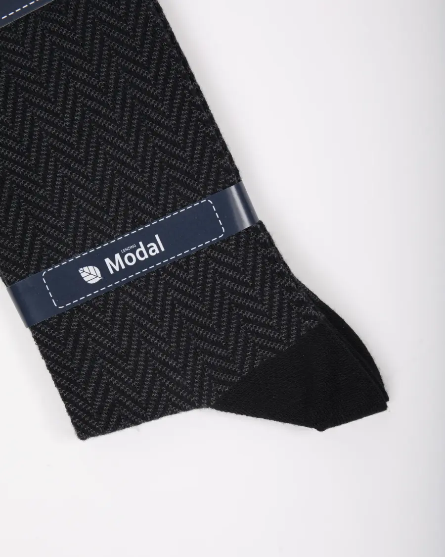 BOLLMER Modal Socks – Classic Herringbone