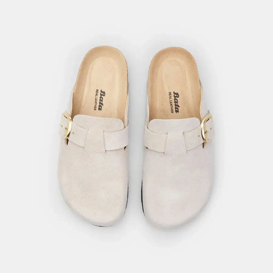 Women's leather clog Bata