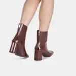 Women's ankle boot with heel and zip Bata