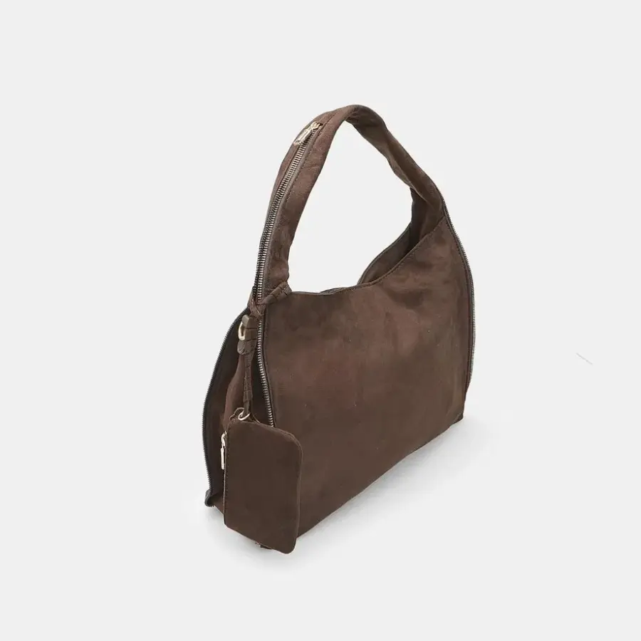 Women's Hobo Bag with Zip Bata