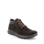 Midcut shoes for men brown with laces