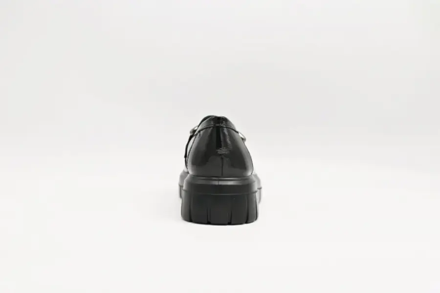 patent leather moccasin