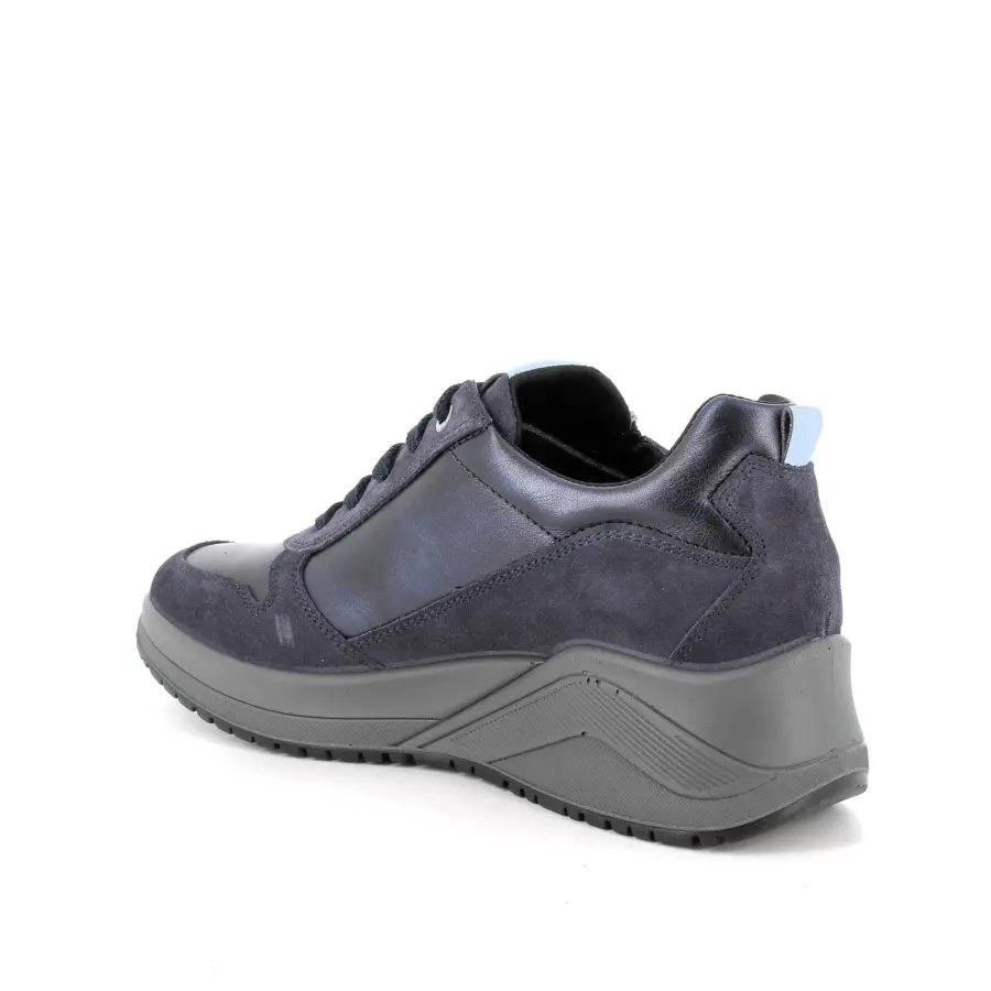 IGI & CO Leather Wedge Trainers