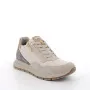 Sneakers for women beige with zip