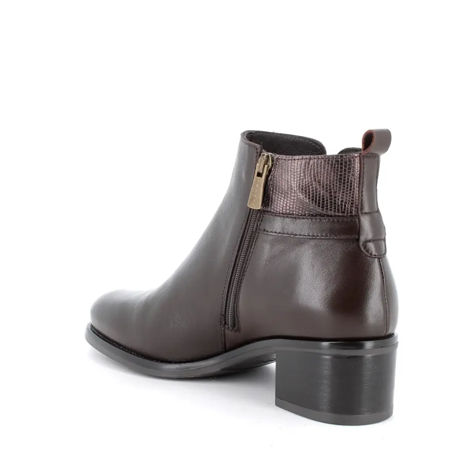 Half boots with heel for women