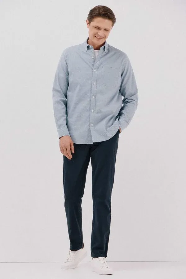 Checked twill shirt | Men's shirts
