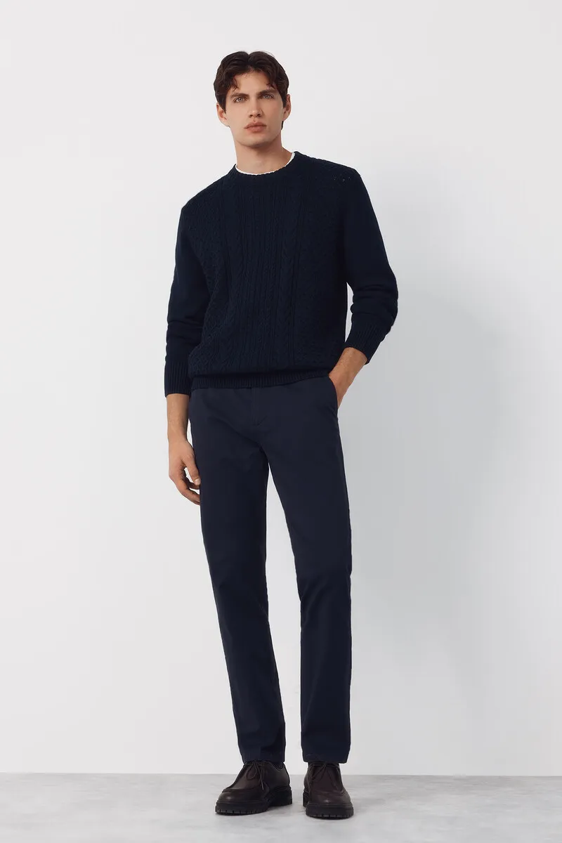 Regular fit chino trousers