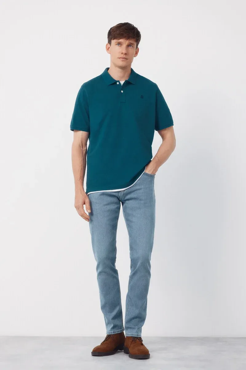 Basic piqué polo shirt