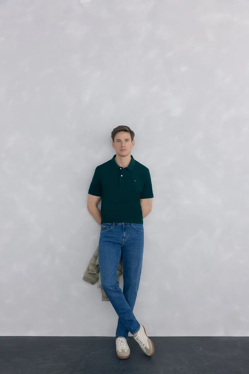 Basic piqué polo shirt