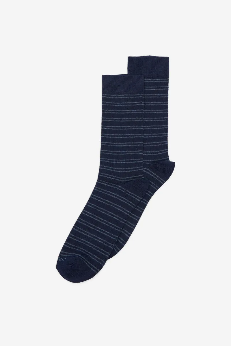 Micro-striped sock