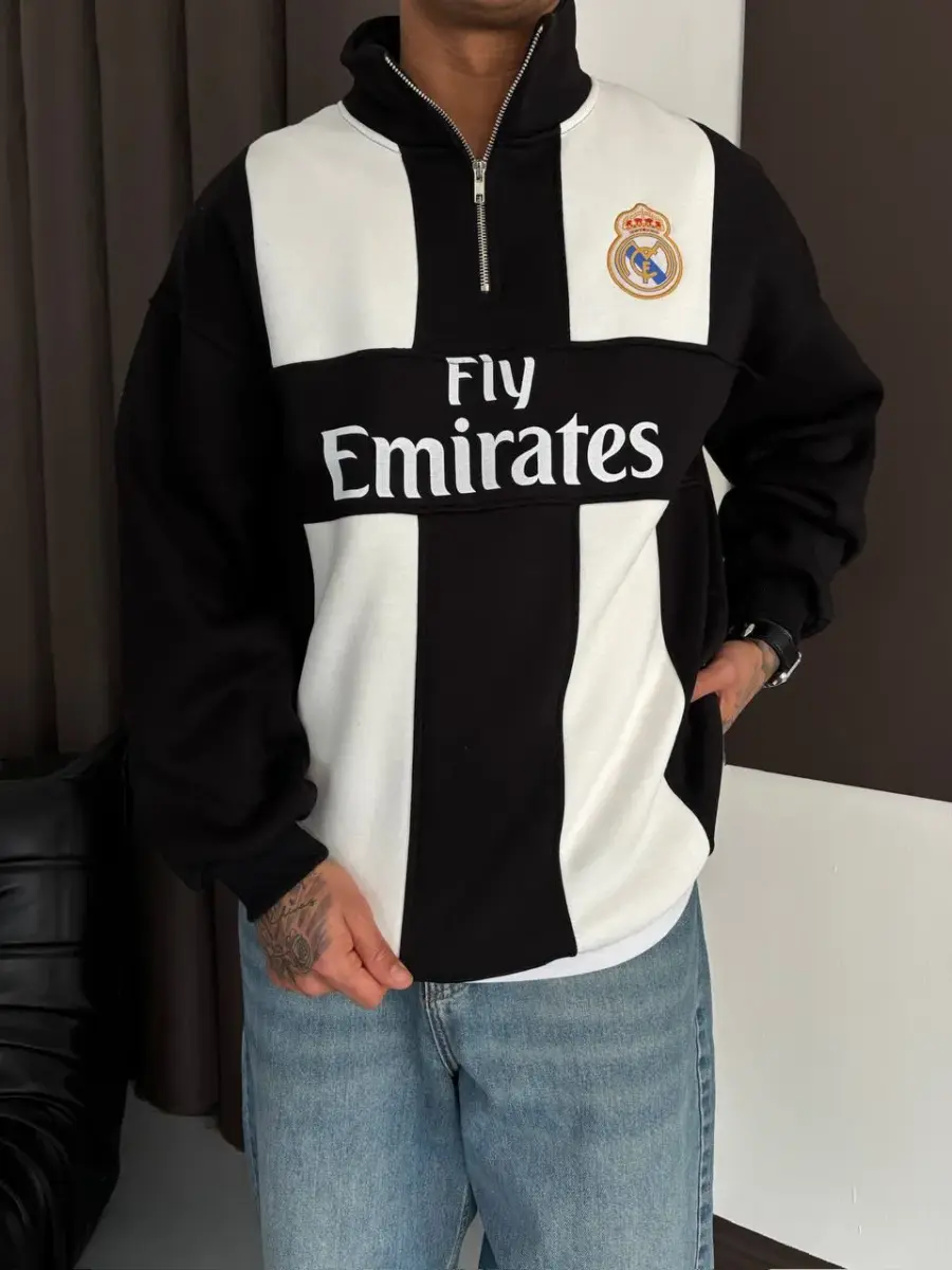 سويت شيرت ريال مدريد - نص سحاب