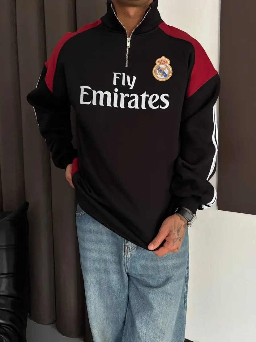 سويت شيرت ريال مدريد - نص سحاب